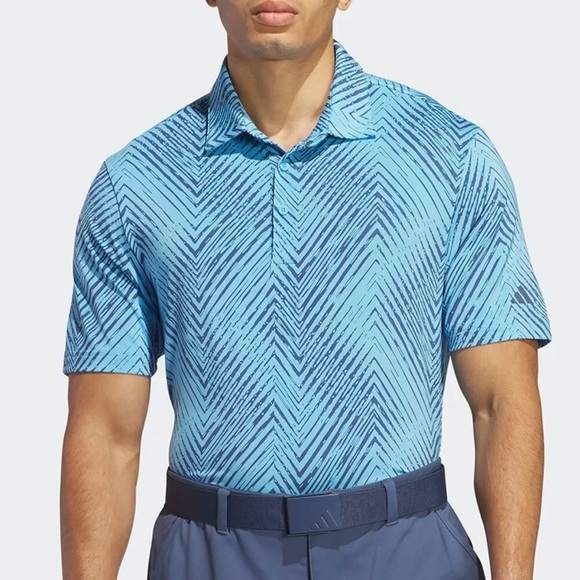 adidas Other - Adidas Ultra 365 Performance All Over Print Chevron Polo Golf Shirt Men L NWT